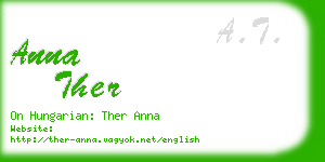 anna ther business card